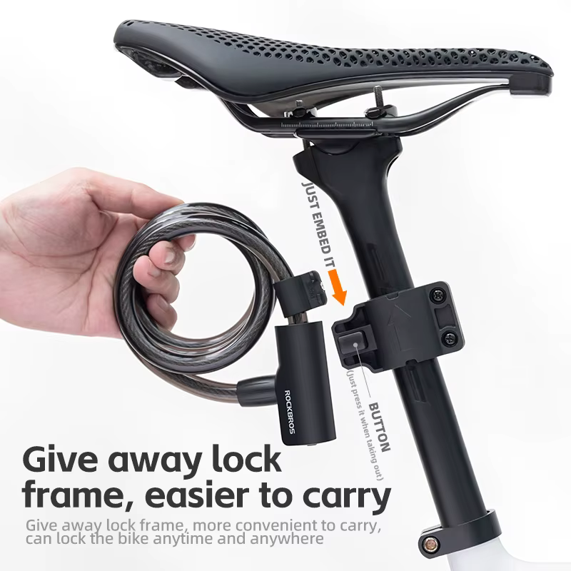 ROCKBROS – serrure de vélo antivol Portable