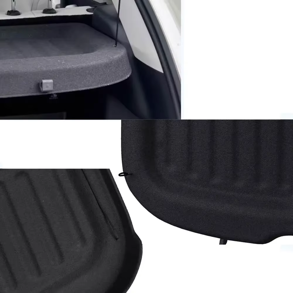 Housses de coffre de voiture pour BYD Yuan Up Atto 2 Pro EV 2024 ~ 2026, rideau de bagages étanche floqué, abri, accessoires de chargement de confidentialité