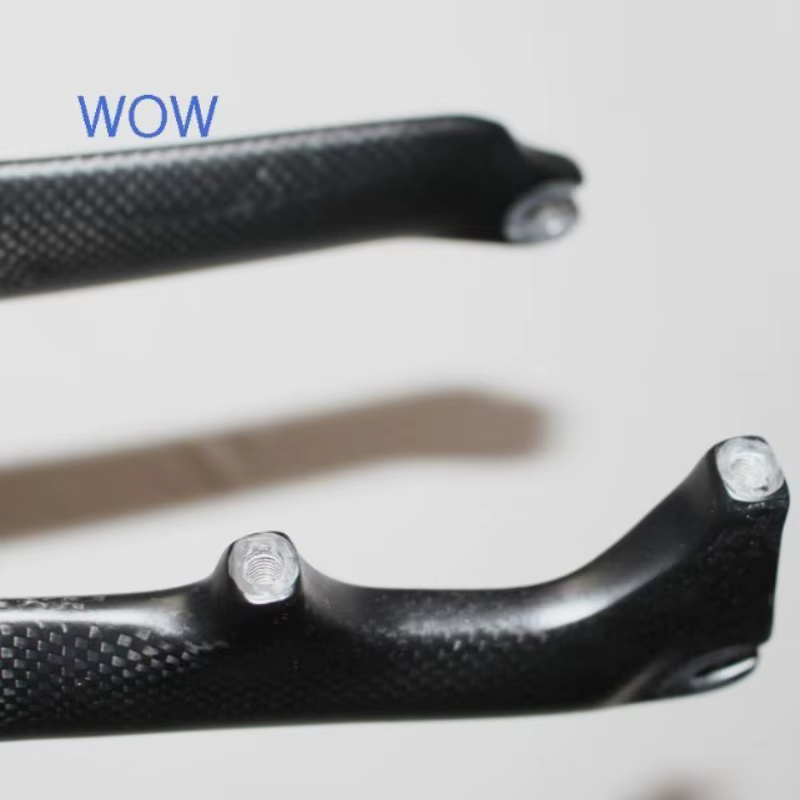 Fourche de vélo de route BUCKLOS 700c entièrement en carbone 3K brillant/mat, fourches de vélo à pignon fixe pour cyclisme sur piste