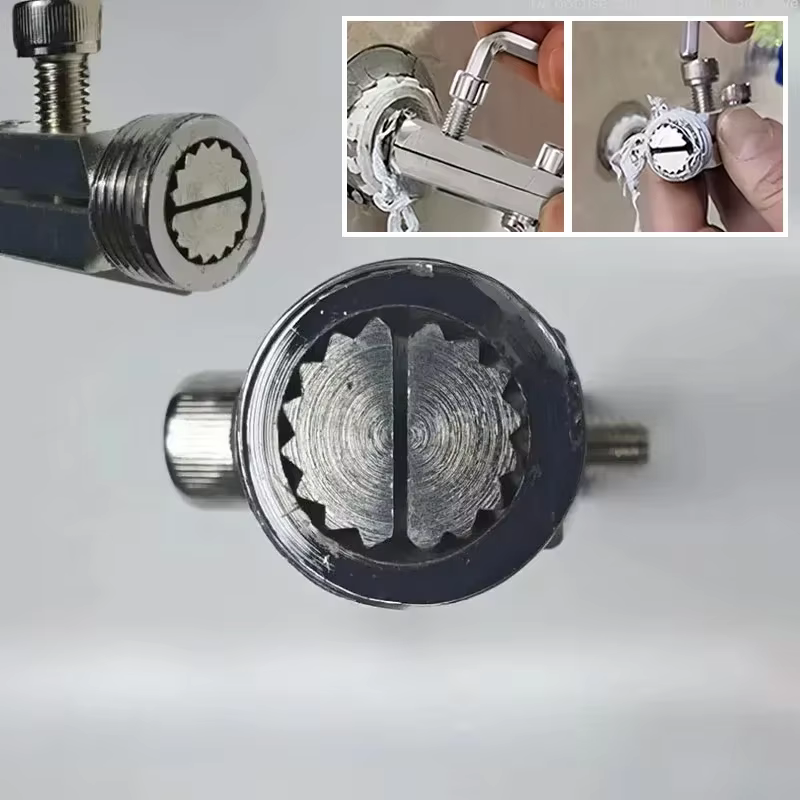 Extracteur universel pour casse de tuyaux d'eau, extracteur de fil multi-spécifications, dissolvant de vis de robinet d'eau, outils de réparation de Valve d'angle