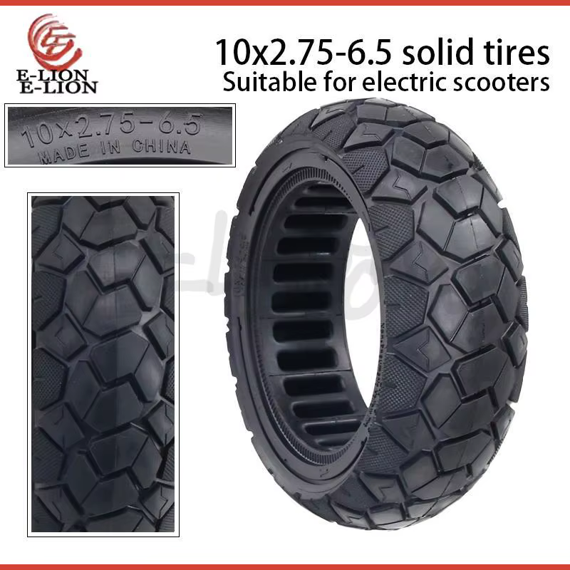 Pneu plein 10x2.75-6.5 pour trottinettes électriques – Ne nécessite pas de gonflage