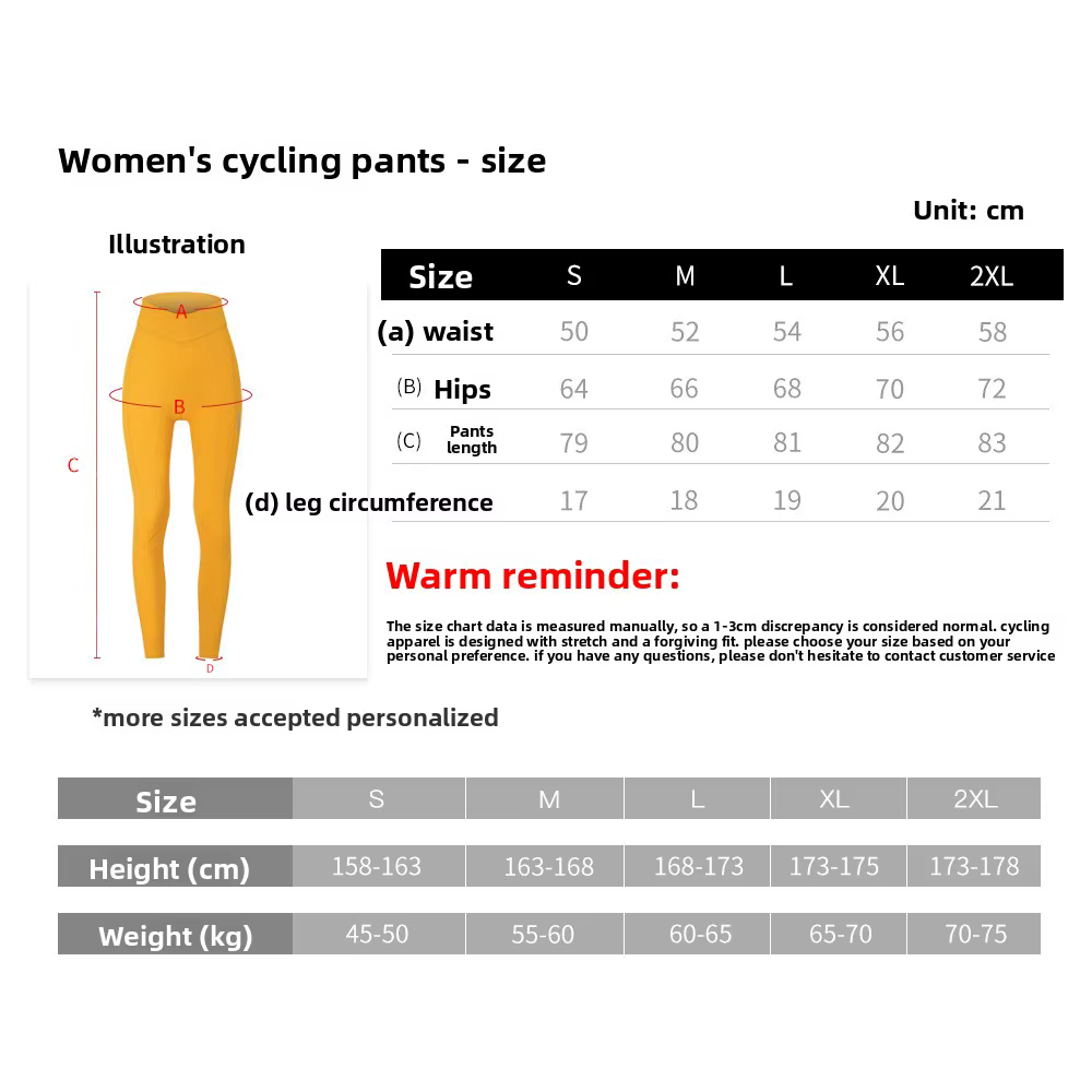 Hiserwa Pantalon de cyclisme pour femme