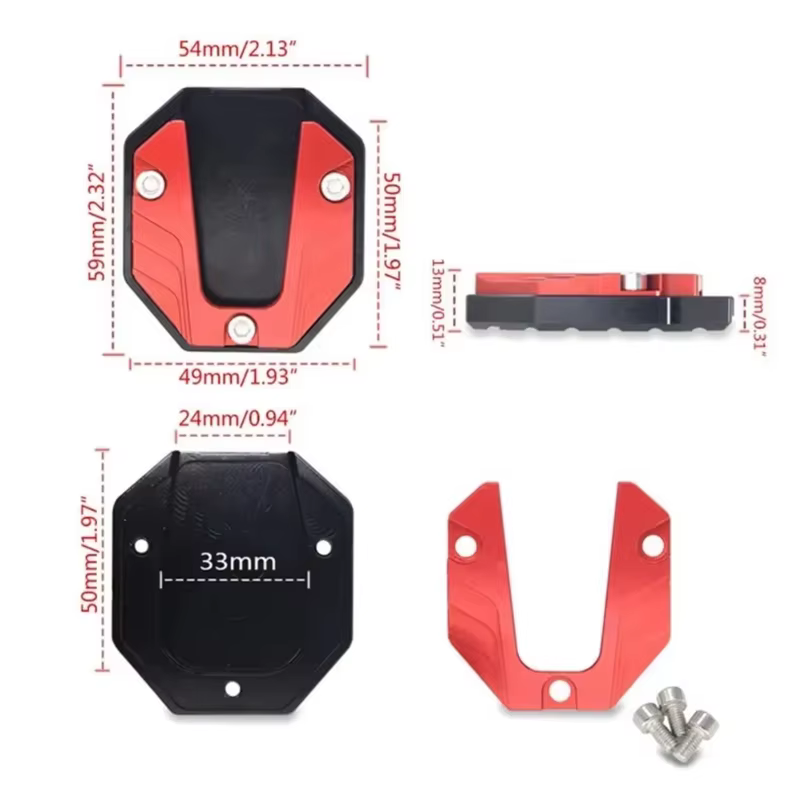 Extension de béquille latérale pour moto