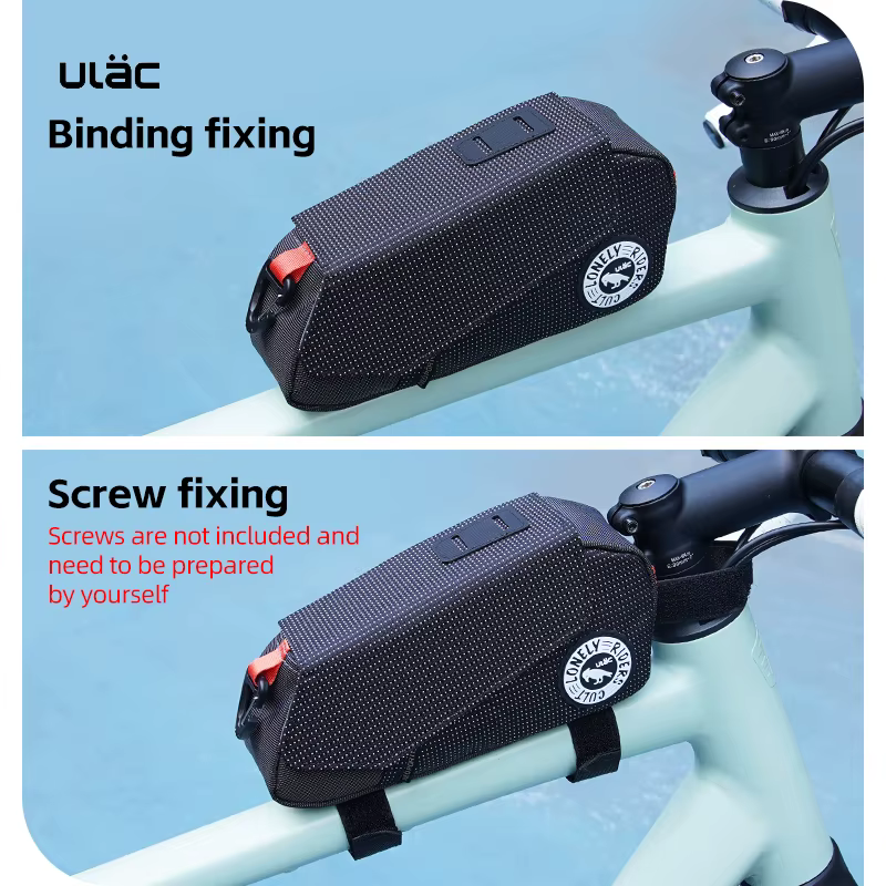 ULAC étanche avant cadre supérieur Tube sac vtt vélo de route grande capacité Triangle sac cyclisme sacoche pochette outils sac accessoires