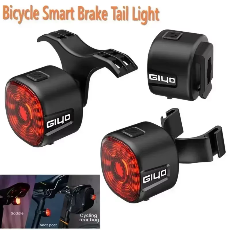 Nouveau feu arrière de frein intelligent de vélo vtt