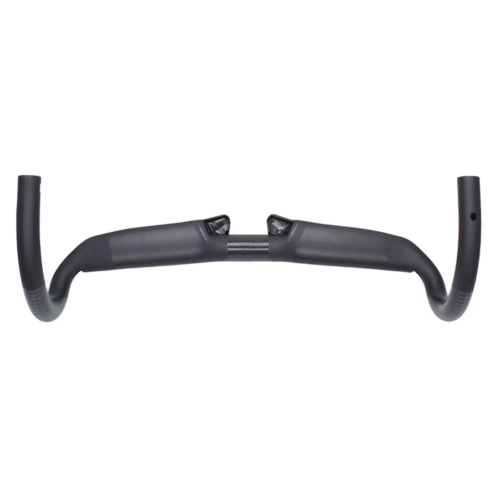 Guidon de câblage interne pour vélo de route Vitchey entièrement en carbone. Finition en surface : diamètre mat 31