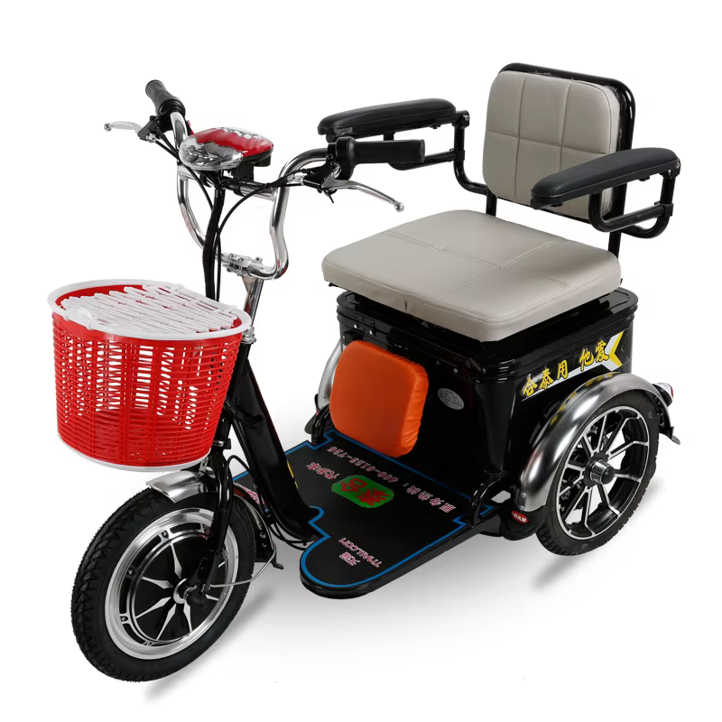 Trottinette Électrique Tout Terrain à 3 Roues avec Siège Accoudoir