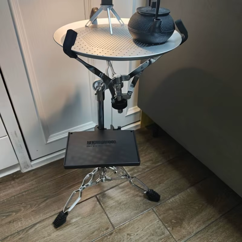 Table de camping pliante portable et légère, table ronde de randonnée, camping en plein air, fournitures de randonnée