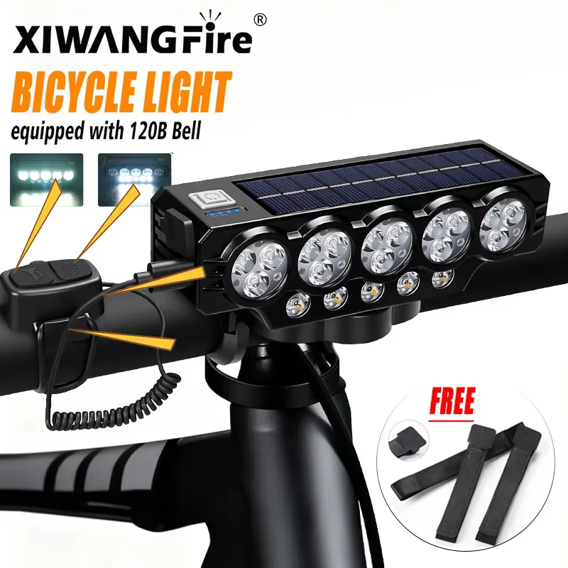 Feu de vélo 15LED avec cloche 120DB