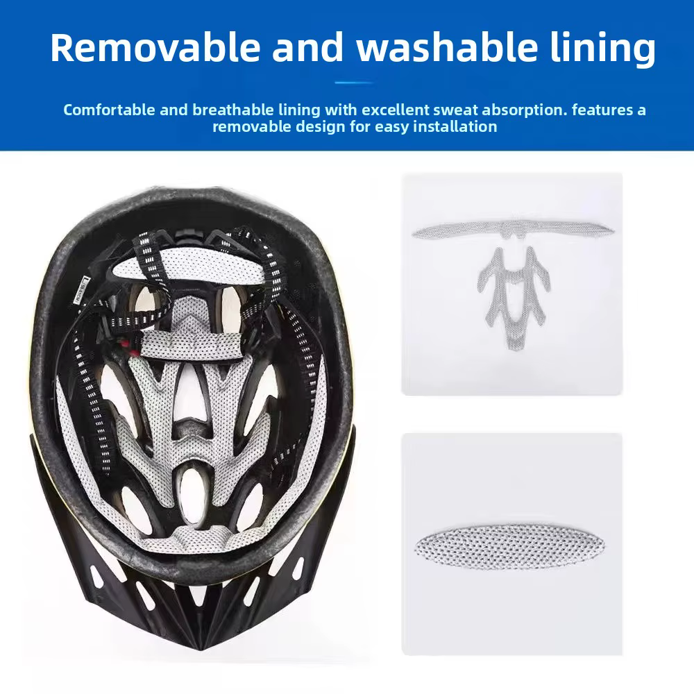 Casque de vélo léger avec doublure confortable