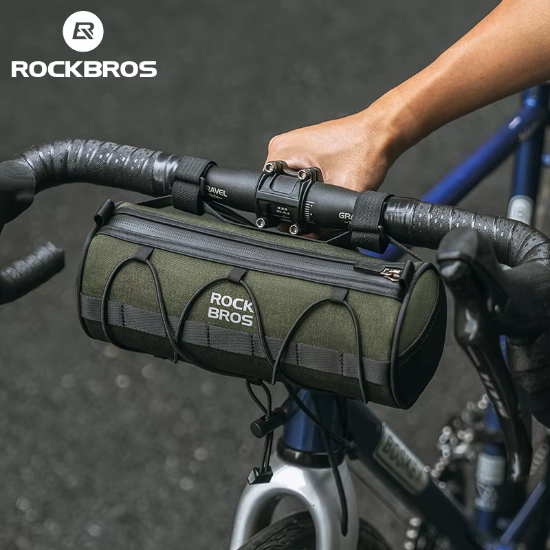 ROCKBROS sac de vélo avant Portable guidon sacoche 2L grande capacité multifonctionnel sac à bandoulière Tube