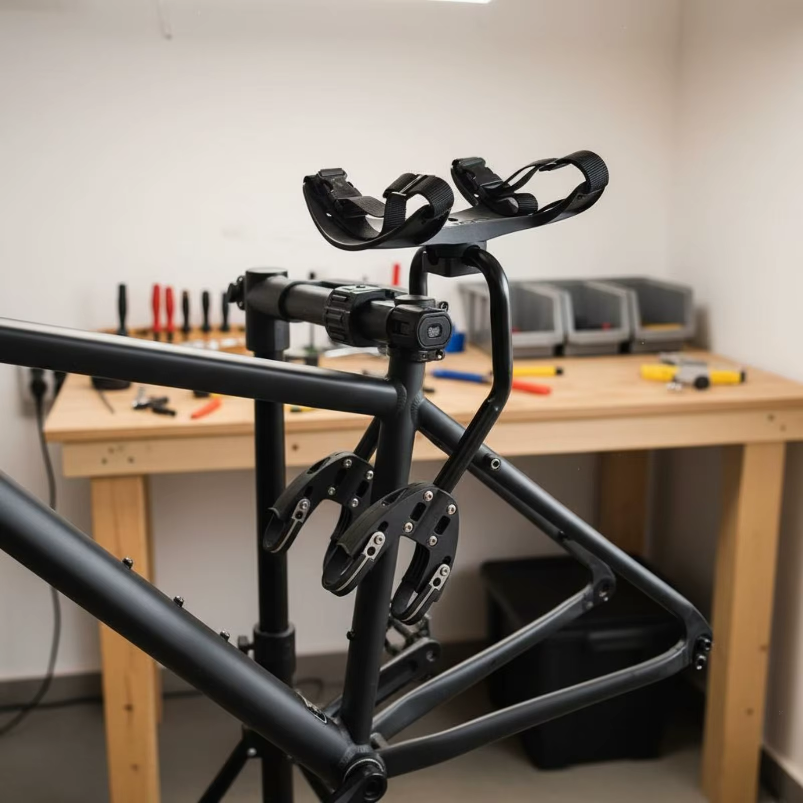 Porte-vélos de montagne réglable pour porte-bagages arrière de vélo