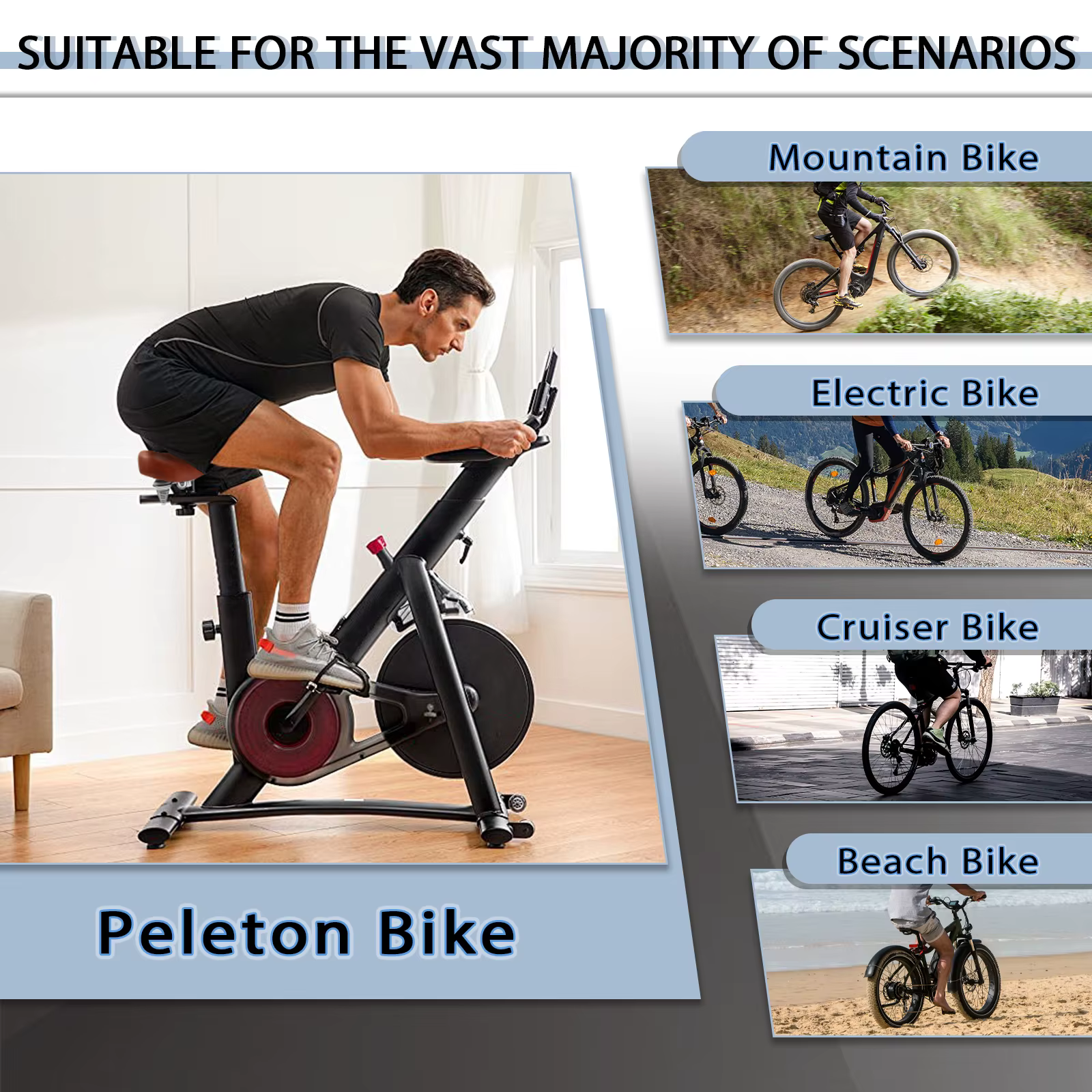 BUCKLOS selle de vélo surdimensionnée ergonomique élargir épaissir