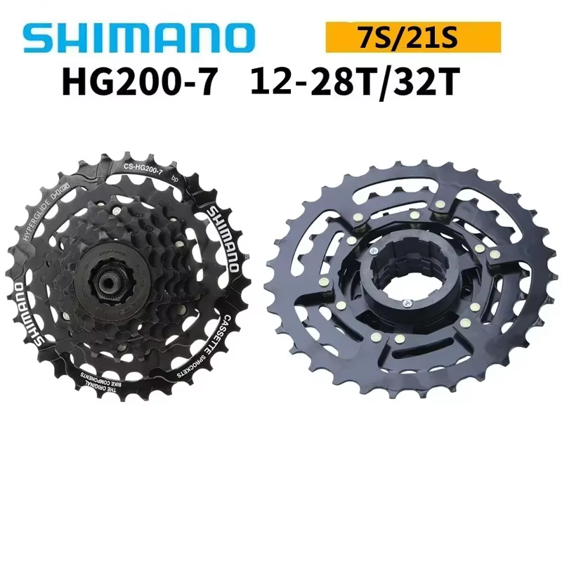 SHIMANO Tourney HG200 7s 12-28T/12-32T 8s 12-32T 9s 11-32/34T Cassette CS-HG200-7/8/9 pour vélo de montagne Original