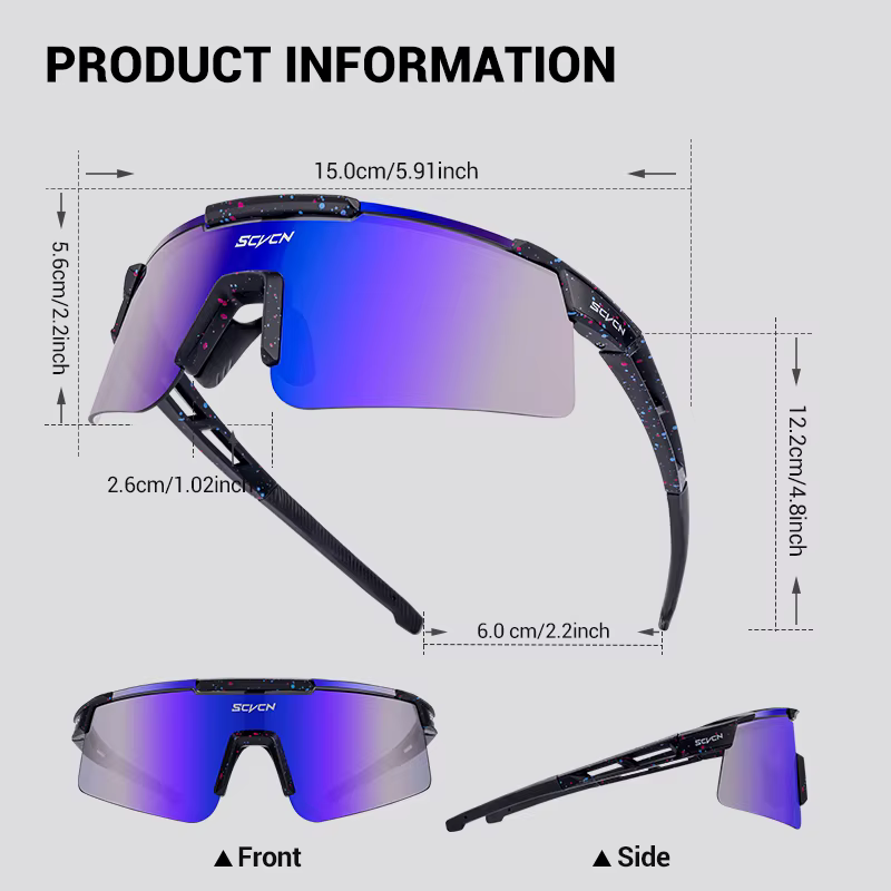 SCVCN UV400 lunettes de cyclisme hommes femmes vtt vélo de route