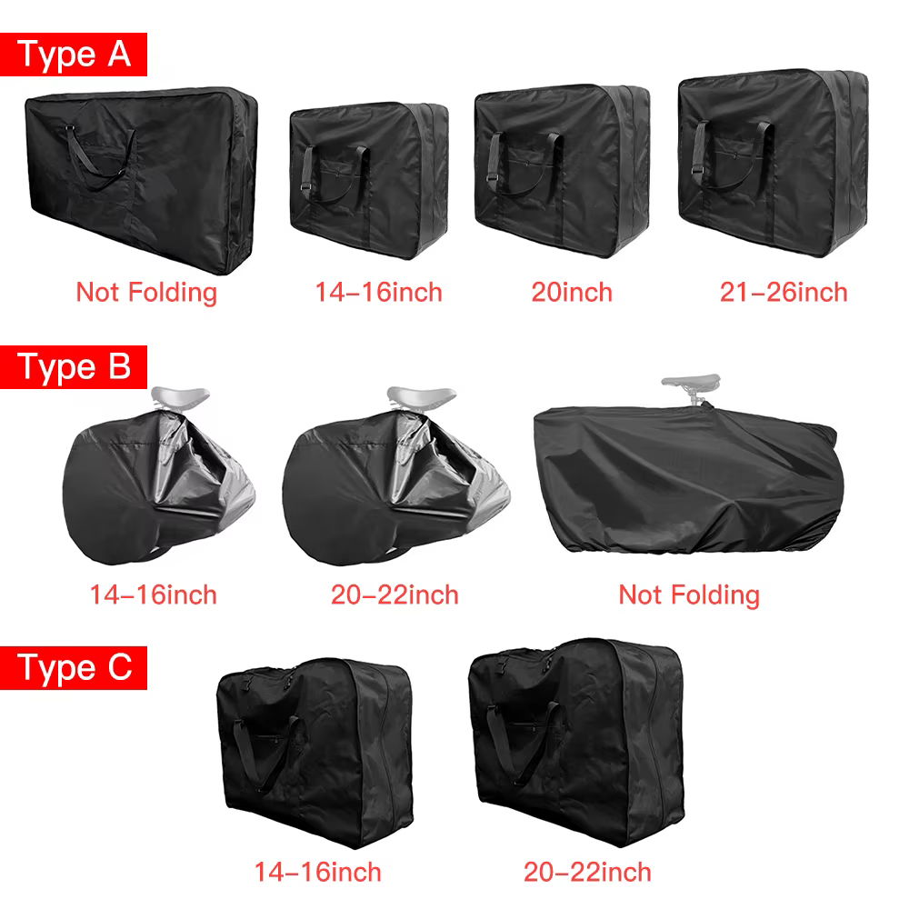 Sac de voyage pour vélo pliant 14-16 pouces/20-22 pouces/21-26 pouces
