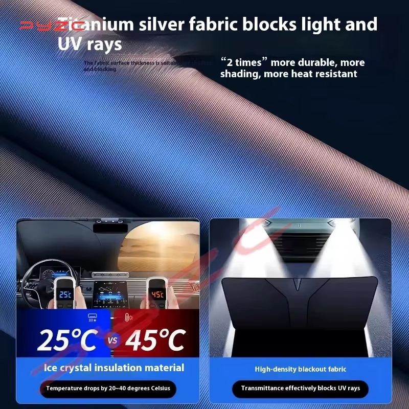 Pare-soleil pour pare-brise de voiture Renault Koleos 2010-2018 2019 2020 2021 2022 2023, accessoires réflecteurs offrant une protection solaire