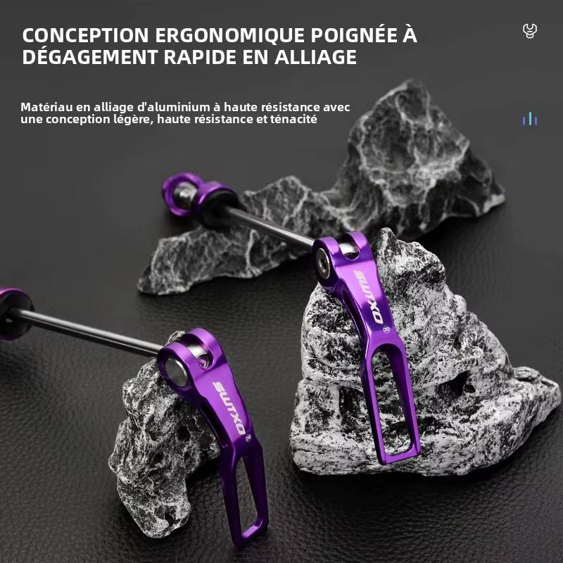 Brochettes QR à dégagement rapide pour vélo vtt