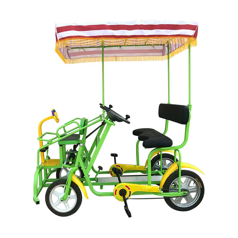 Vélo tandem de tourisme à quatre roues