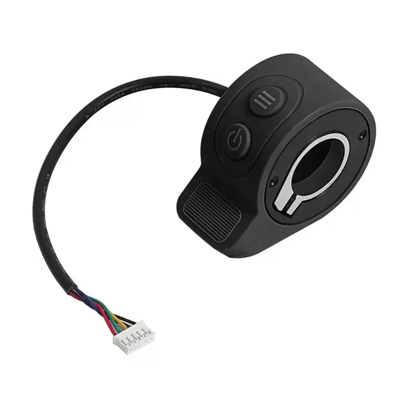 Contrôleur de vitesse d'accélérateur de doigt de Scooter électrique avec bouton de commutation de phare pour accessoires