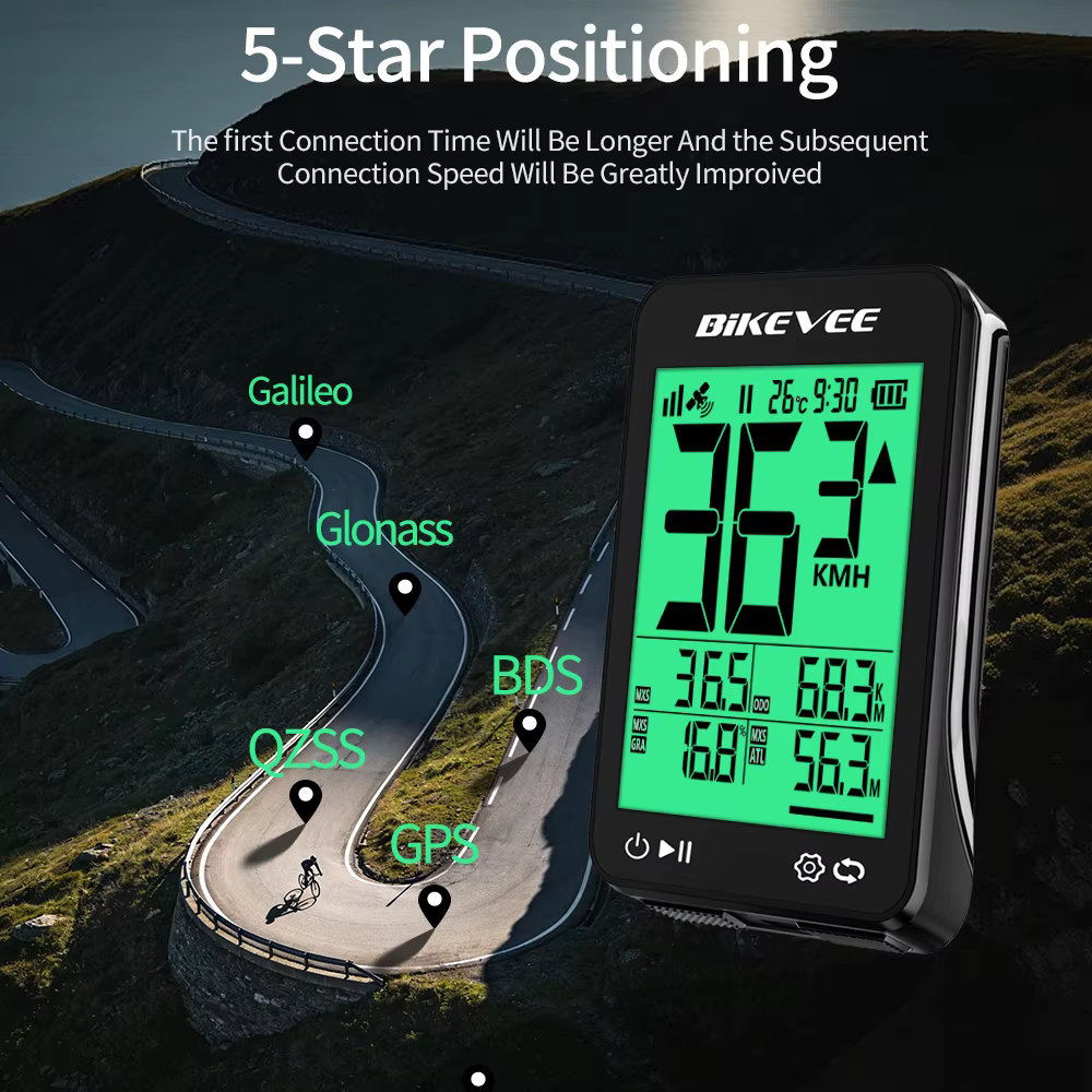Ordinateur de vélo sans fil GPS