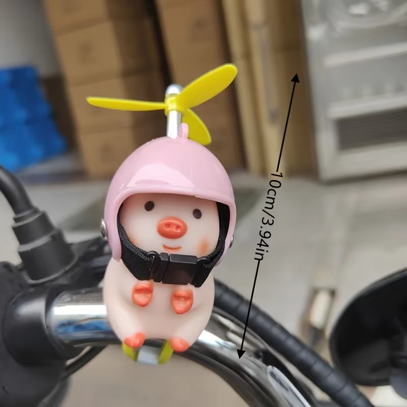 Décoration de scooter électrique en forme de petit cochon mignon