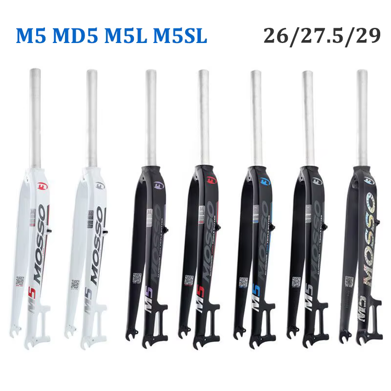 VTT vélo VTT 26 27.5 29 fourche rigide frein à disque M5 MD5 M5L M5SL QR droit/conique en alliage d'aluminium coupe-vent cyclisme