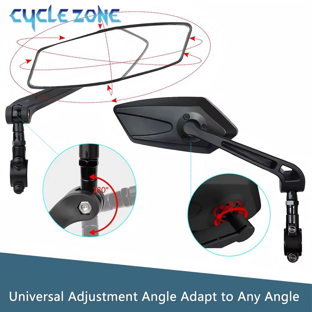 Rétroviseurs de guidon de vélo universels grand Angle 360 rotatif rétroviseur