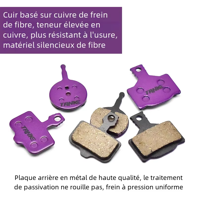 TANKE – plaquettes de frein semi-métal pour vtt