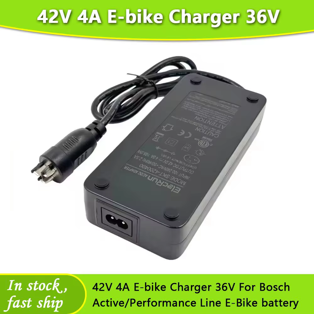 Chargeur 42V 4A pour Bosch Delite & ligne Active/Performance e-bike