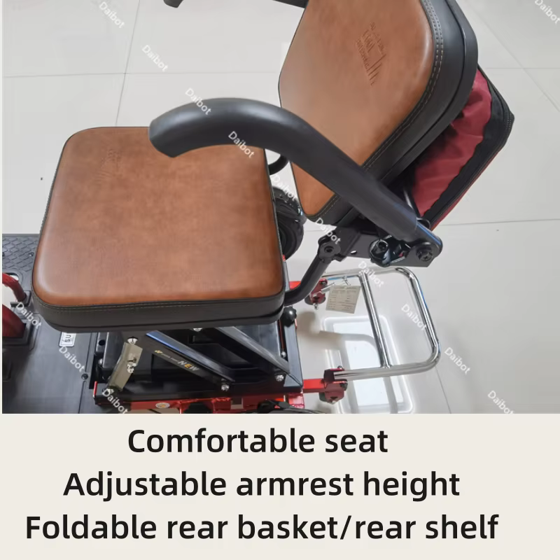 Famille Parents enfant Scooter électrique 2 sièges 3 roues personnes âgées 700W Anti rouleau nouveau Tricycle