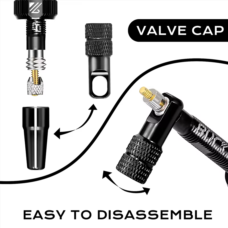 BUCKLOS 40MM 44MM vélo Tubeless Valve CNC