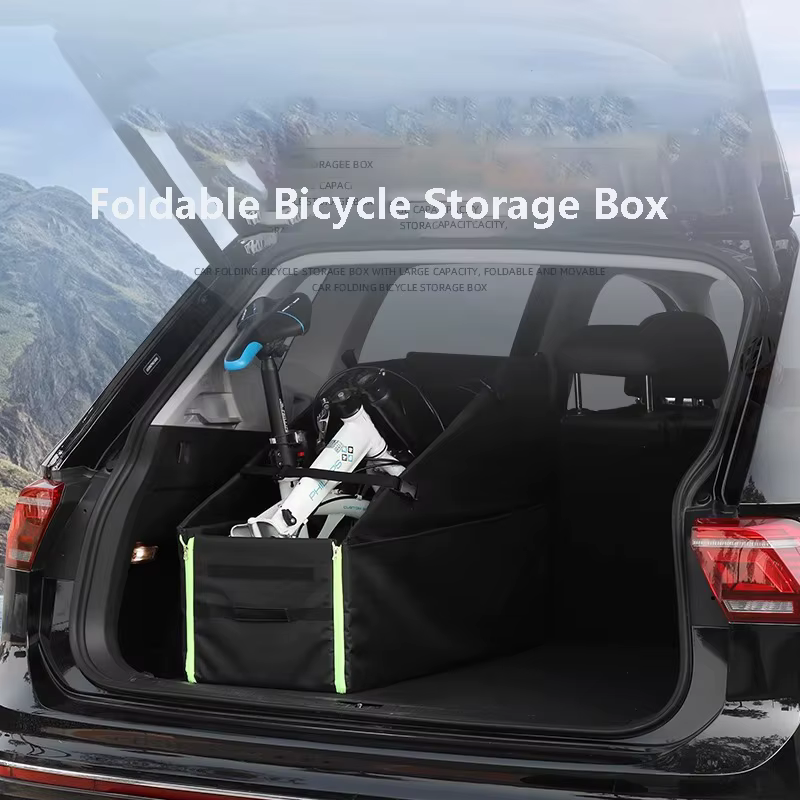 Boîte de rangement pliable et portable pour vélo Brompton