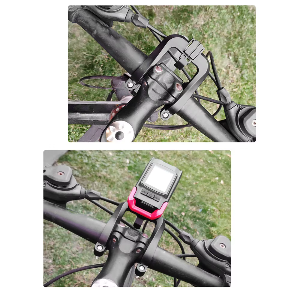 Support central pour éclairage de vélo