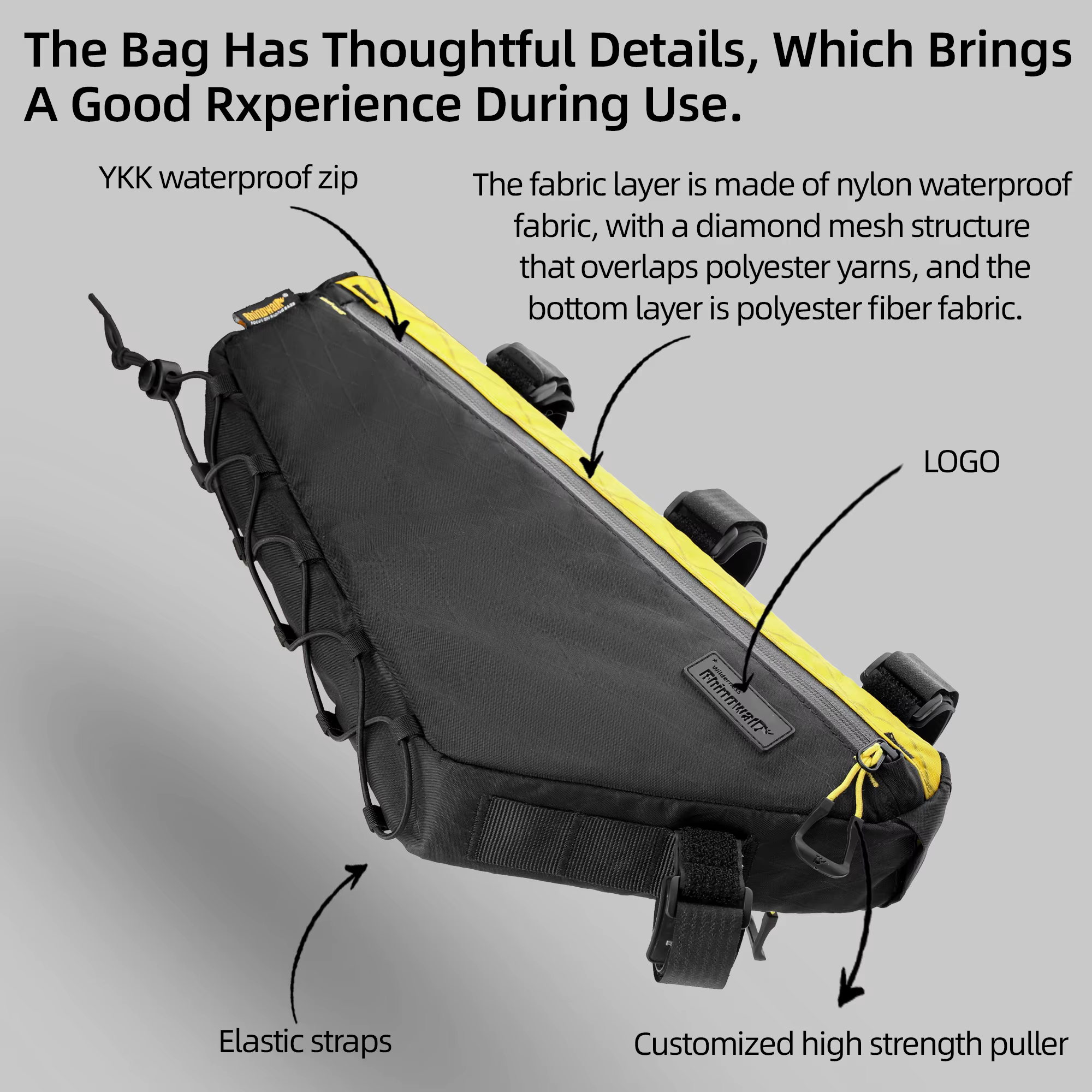 Bal inowalk-Sac de cadre de tube avant de vélo