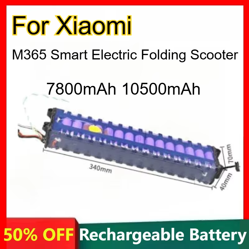 Batterie Li-ion pour Scooter électrique pliant intelligent Xiaomi M365, Batteries rechargeables 7800mAh 10500mAh 36V