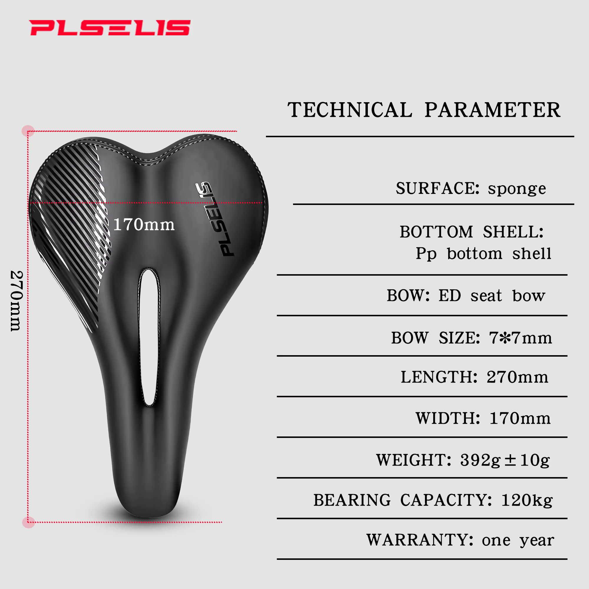 Plselis épais doux selle de vélo VTT coussin de siège imperméable Durable