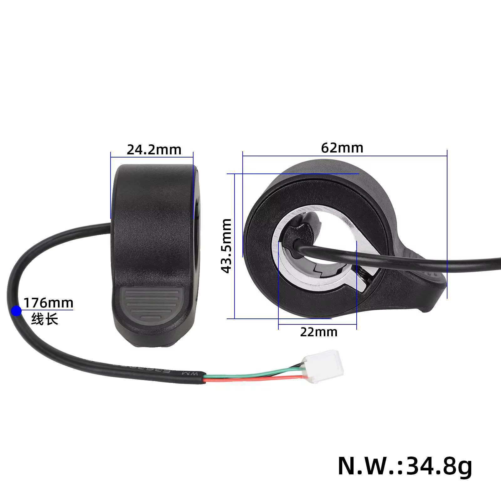 Accélérateur de puissance d'origine pour Scooter électrique Xiaomi 4 Lite (2e génération)