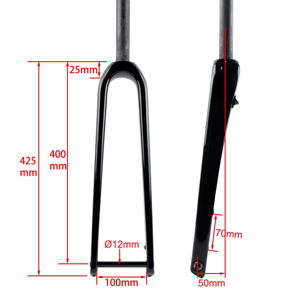 Le plus récent vélo de route en gravier 700C entièrement en Fiber de carbone Cyclocross voyage frein à disque plat avec axe traversant fourche avant dur droit conique