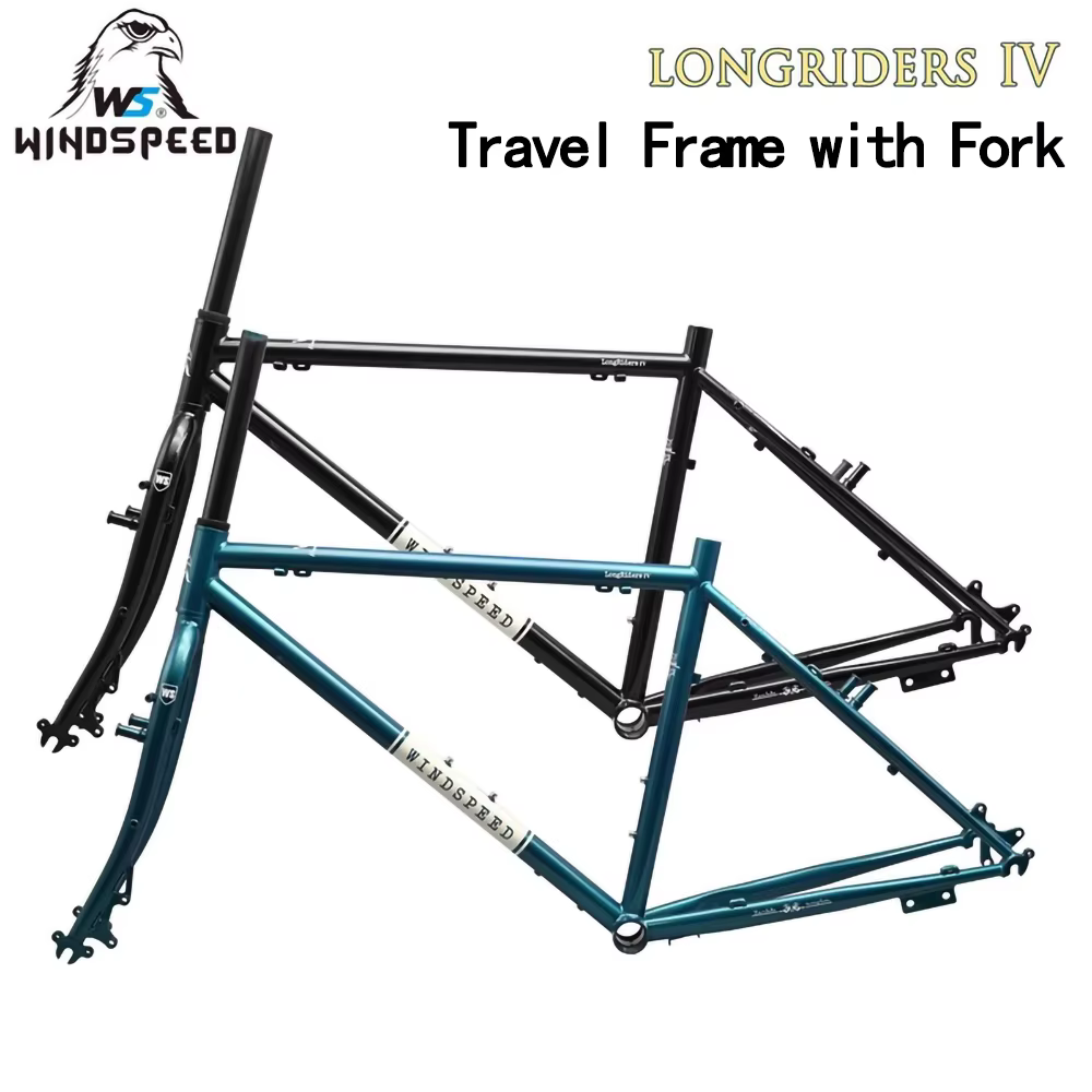 26ER NOUVEAU!! WINDSPEED LongRiders 4 cadres avec fourche CR-MO acides voyage cyclisme pièces de vélo frein à disque/V vélos de tourisme