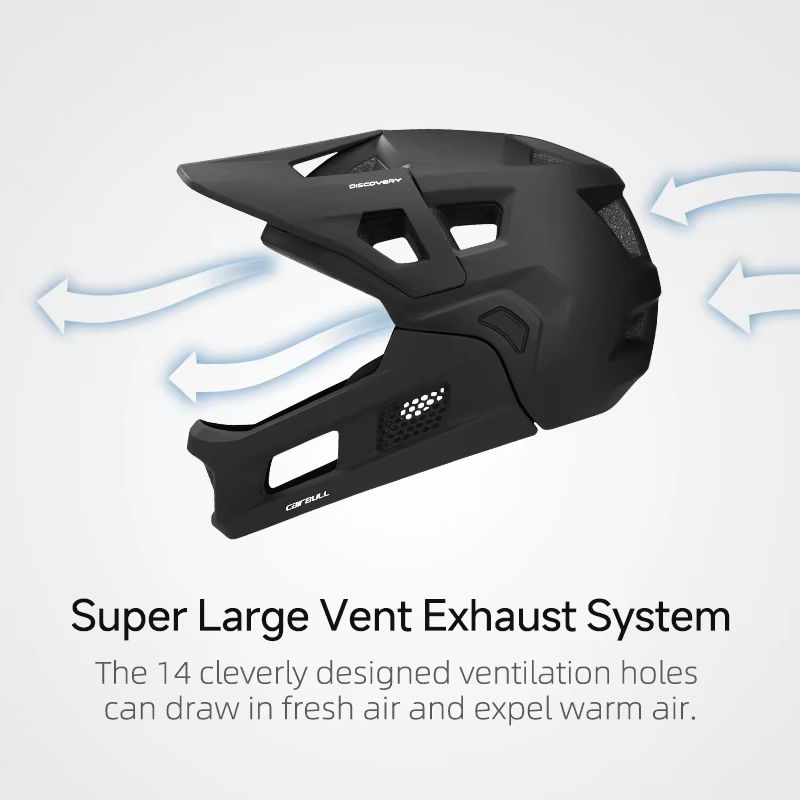 Casque de vélo intégral respirant pour homme