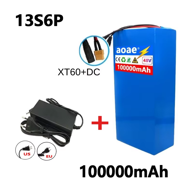 đ Batterie au lithium 100% 18650 originale 48V 100Ah 13s6p