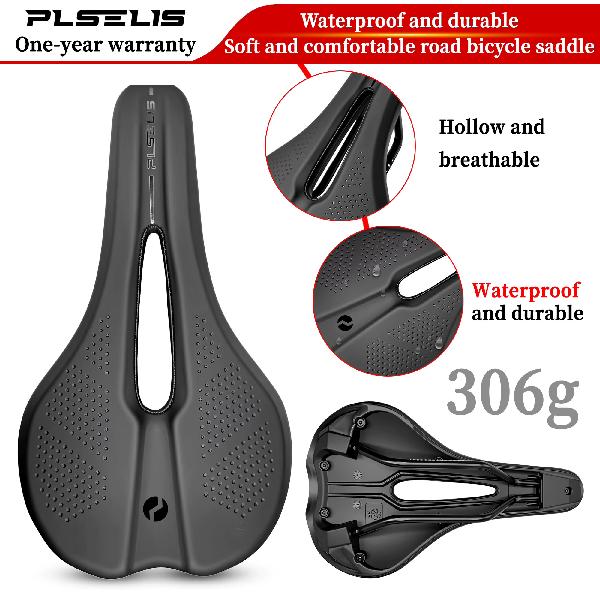 Selle de vélo PLSELIS, compétitive
