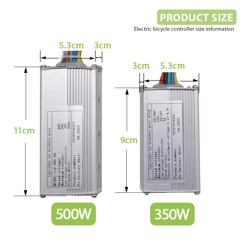 Contrôleur électrique sans balais 350W 500W 800W 36V 48V