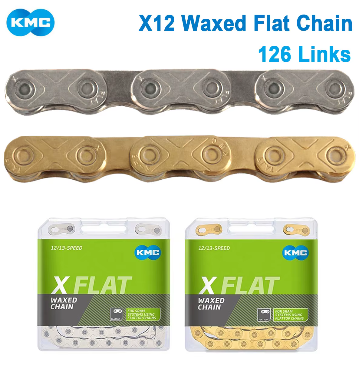 Chaîne VTT KMC X Flat 12S