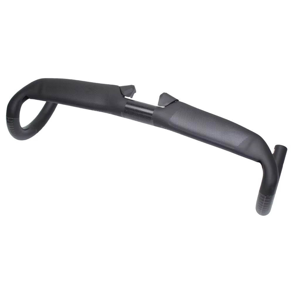 Guidon de câblage interne pour vélo de route Vitchey entièrement en carbone. Finition en surface : diamètre mat 31