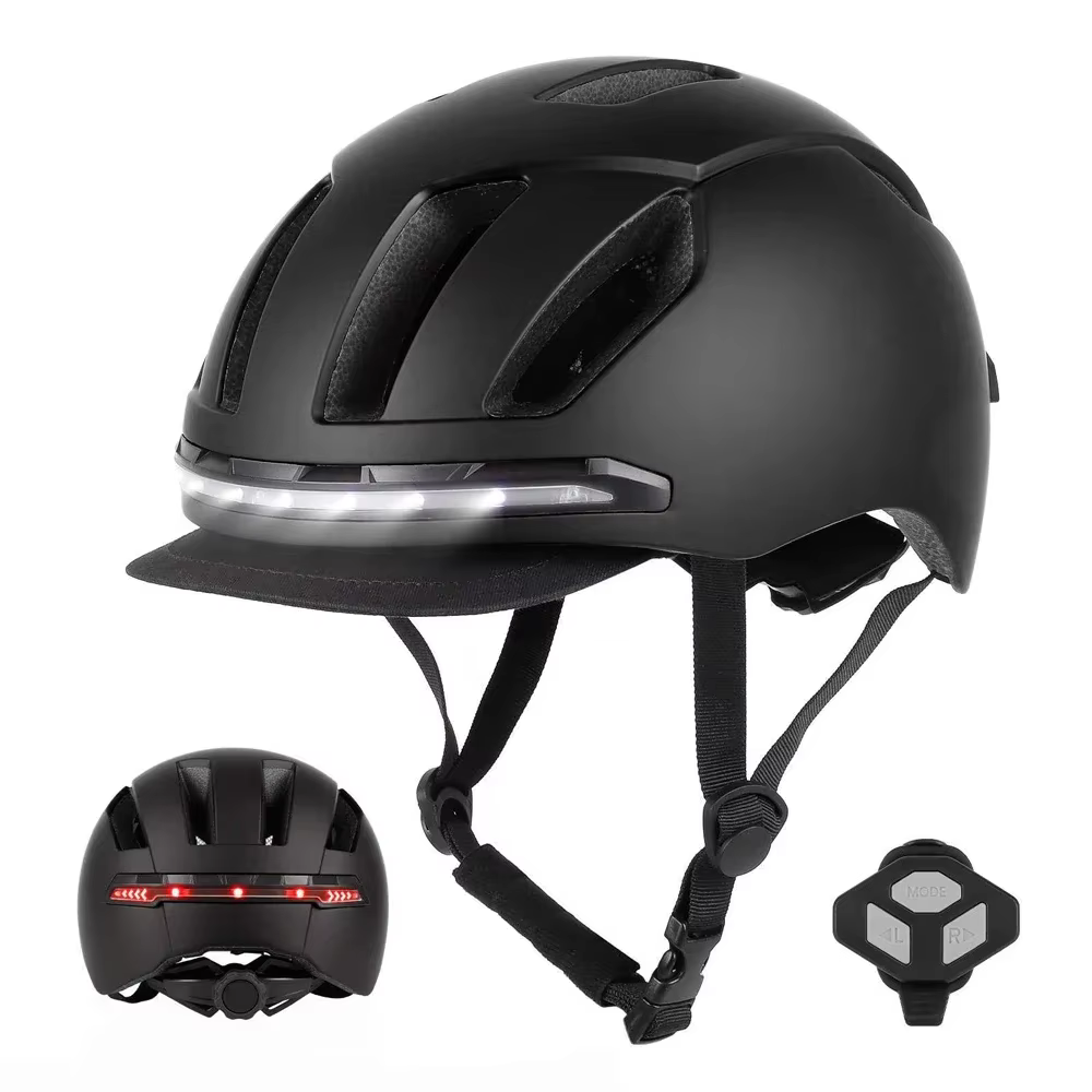 Casque de sécurité universel pour trottinette électrique avec éclairage intégré