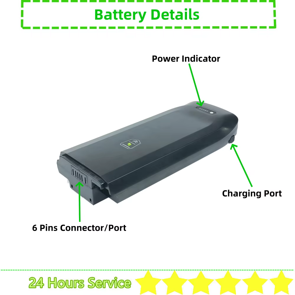 Batterie d'E-bike de ville d'ion d'Eddie 36V 8Ah 8.8Ah 10.4Ah 11.6Ah 13Ah 14.5Ah 17.5Ah