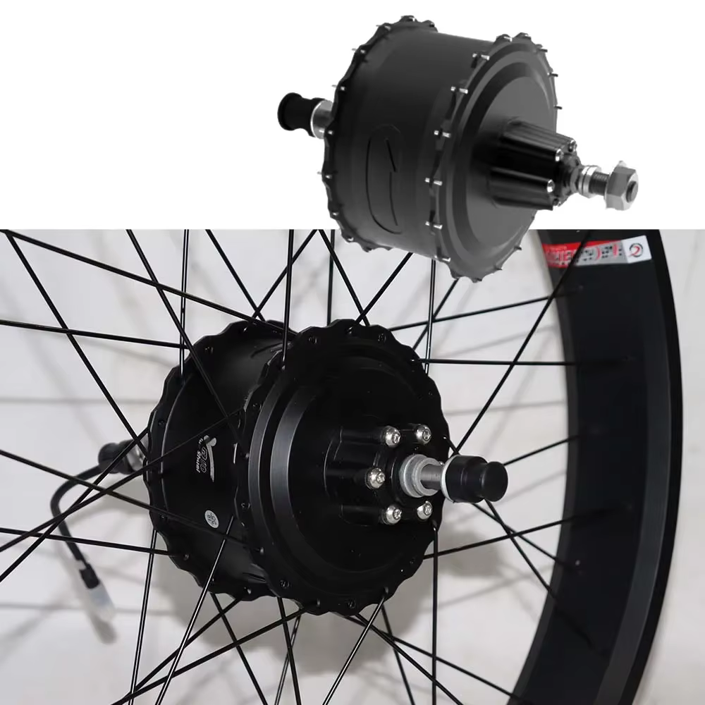 Gros pneu moyeu moteur roue 48V 1000W 4.0 "26in 20 pouces avant arrière frein à disque pilote Kit de Conversion