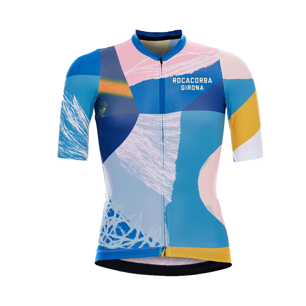 Rocacorba-Maillot de cyclisme de l'équipe Girona pour homme, vêtements de vélo respirants, vêtements à manches courtes, vêtements de VTT, Lesslot
